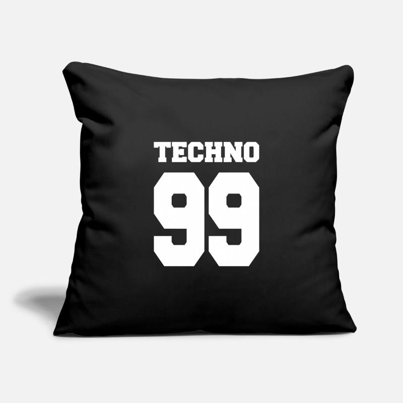 Techno 99 Housse de coussin décorative 45 x 45 cm