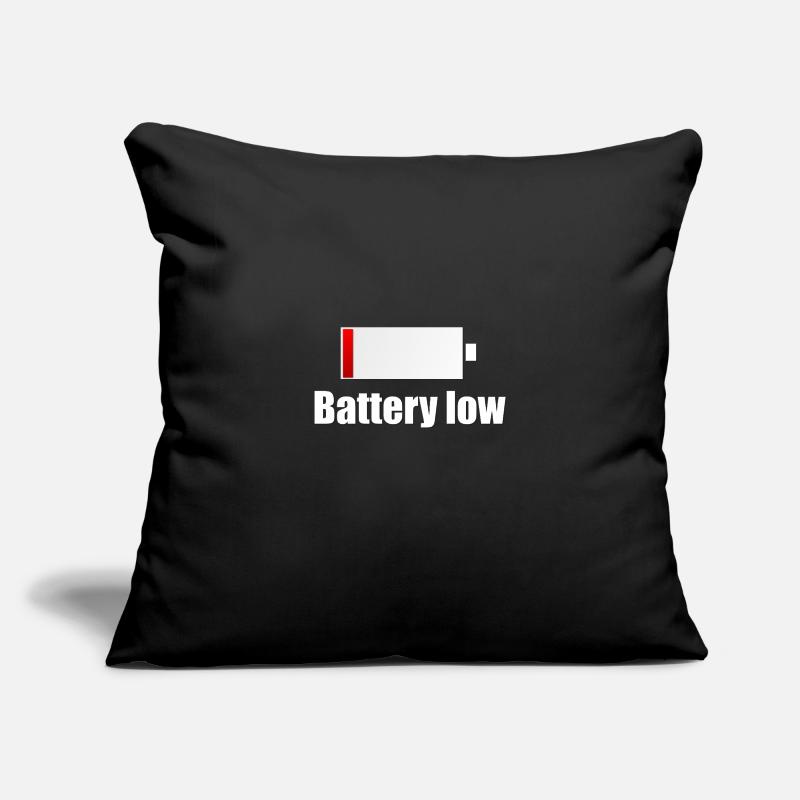 Battery Low - charge battery Sofa pillowcase 17,3'' x 17,3'' (45 x 45 cm)