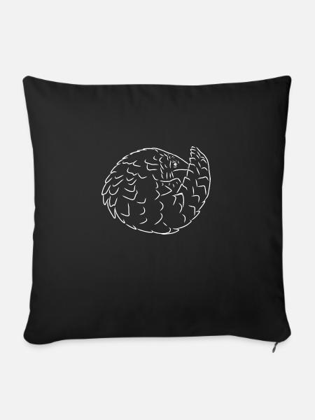 Pangolin - Sofakissenbezug 45 x 45 cm - Schwarz