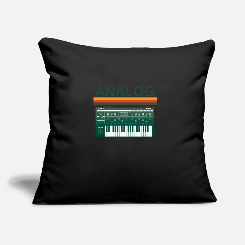 Vintage analog synthesizer Sofa pillowcase 17,3'' x 17,3'' (45 x 45 cm)