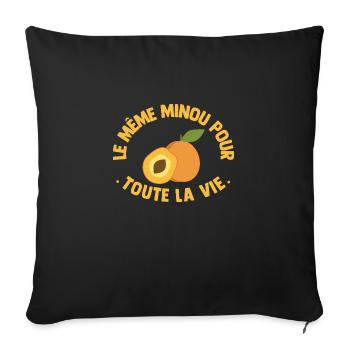 Humour EVG Cadeau Futur Marié Garçon Mariage Team - Housse de coussin décorative 45 x 45 cm - noir - Devant