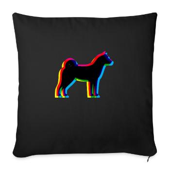 CMYK Akita - Sofa pillowcase 17,3'' x 17,3'' (45 x 45 cm) - black - Front