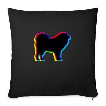 CMYK Tibetan Dog / Do Khyi / Mastiff - Sofa pillowcase 17,3'' x 17,3'' (45 x 45 cm) - black - Front