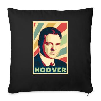 Herbert Hoover Vintage Colors - Sofa pillowcase 17,3'' x 17,3'' (45 x 45 cm) - black - Front
