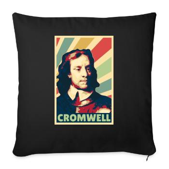 Oliver Cromwell Vintage Colors - Sofa pillowcase 17,3'' x 17,3'' (45 x 45 cm) - black - Front