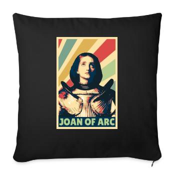 Joan of Arc Vintage Colores - Housse de coussin décorative 45 x 45 cm - noir - Devant