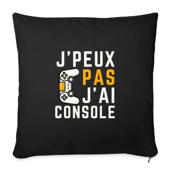 J Peux Pas J Ai Console - Housse de coussin décorative 45 x 45 cm - noir - Devant