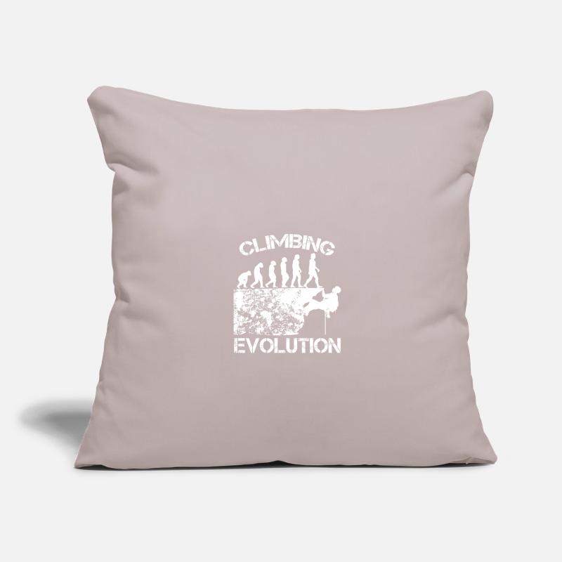 Cadeau de grimpeur · Evolution Housse de coussin décorative 45 x 45 cm