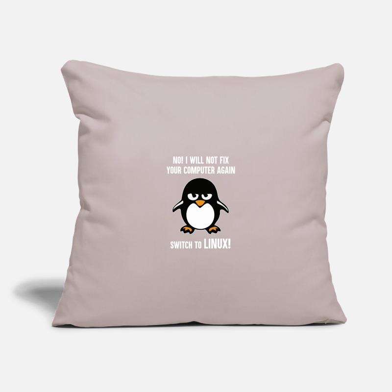 Programming computer science gift · Linux Sofa pillowcase 17,3'' x 17,3'' (45 x 45 cm)