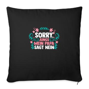 Daughters Daughter - Sofa pillowcase 17,3'' x 17,3'' (45 x 45 cm) - black - Front