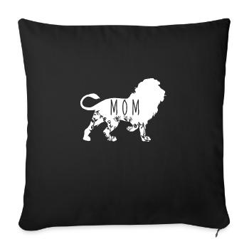 Lionne Mom Lionne Gift - Housse de coussin décorative 45 x 45 cm - noir - Devant