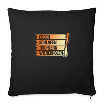 Charpentier, Charpentier, Charpentier - Housse de coussin décorative 45 x 45 cm - noir - Devant