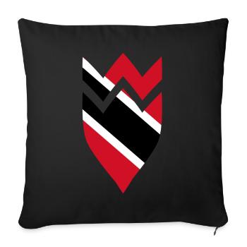 Trinidad & Tobago Coat of Arms Flag - Sofa pillowcase 17,3'' x 17,3'' (45 x 45 cm) - black - Front