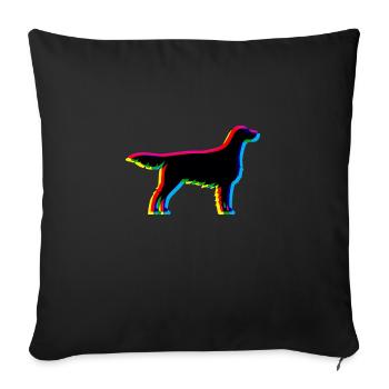 CMYK Irish Red and White Setter - Sofa pillowcase 17,3'' x 17,3'' (45 x 45 cm) - black - Front