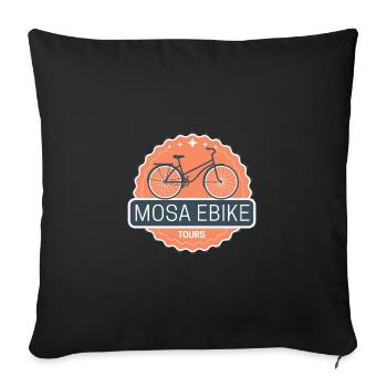 Mosa Ebike Orange Badge - Sofa pillowcase 17,3'' x 17,3'' (45 x 45 cm) - black - Front