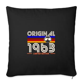 Original 1963 Retro Edition - Sofa pillowcase 17,3'' x 17,3'' (45 x 45 cm) - black - Front