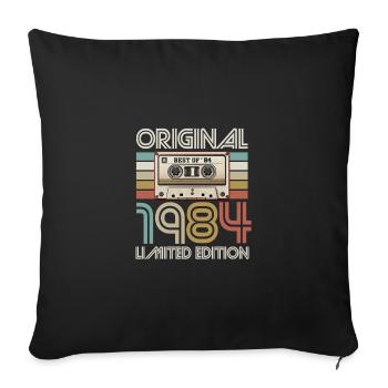 Original 1984 Cassette Limited - Housse de coussin décorative 45 x 45 cm - noir - Devant