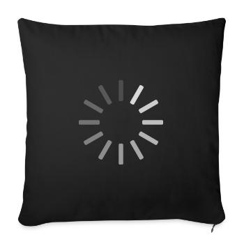 Loading Puffersymbol - Sofakissenbezug 45 x 45 cm - Schwarz - Vorne