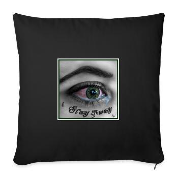 Stay away - Sofa pillowcase 17,3'' x 17,3'' (45 x 45 cm) - black - Front