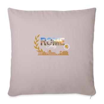 Ville de Rome - Housse de coussin décorative 45 x 45 cm - taupe clair - Devant
