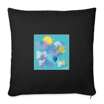 Freiheit - Sofakissenbezug 45 x 45 cm - Schwarz - Vorne