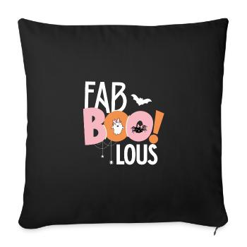 Fabboolous - Cute Halloween design with spirit - Sofa pillowcase 17,3'' x 17,3'' (45 x 45 cm) - black - Front