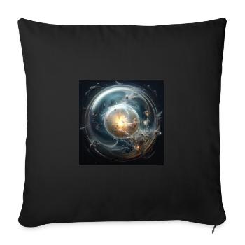 Liquid Matter - Housse de coussin décorative 45 x 45 cm - noir - Devant