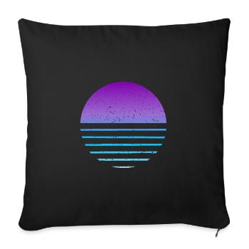 Design BPC Circle - Housse de coussin décorative 45 x 45 cm - noir - Devant
