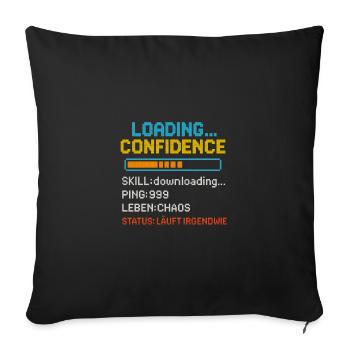 Gaming Status GenZ - Sofakissenbezug 45 x 45 cm - Schwarz - Vorne