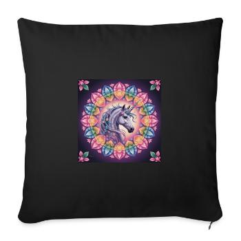 You are an amazing Unicorn - Sofa pillowcase 17,3'' x 17,3'' (45 x 45 cm) - black - Front