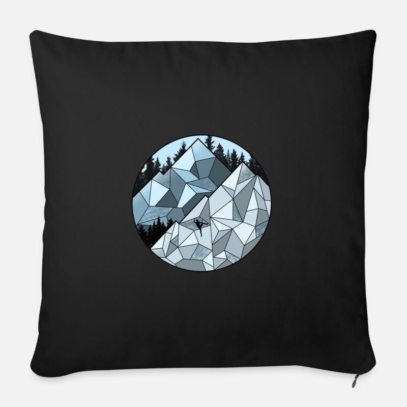Kletterwand - Sofakissenbezug 45 x 45 cm - Schwarz