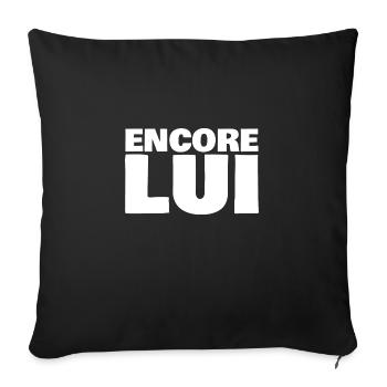 encore lui - Housse de coussin décorative 45 x 45 cm - noir - Devant