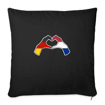 Holland Dutch Germany Netherlands - Sofa pillowcase 17,3'' x 17,3'' (45 x 45 cm) - black - Front
