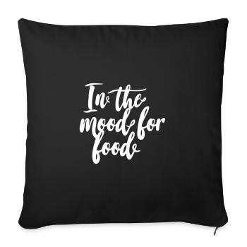In the mood for food - Sofakissenbezug 45 x 45 cm - Schwarz - Vorne