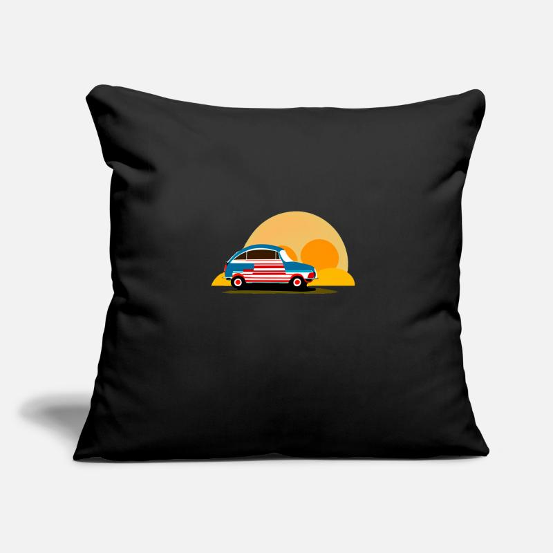 au coucher du soleil Housse de coussin décorative 45 x 45 cm