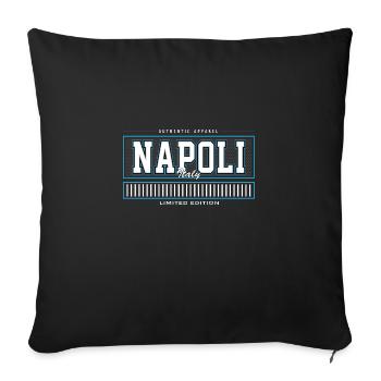 NAPOLI - Sofa pillowcase 17,3'' x 17,3'' (45 x 45 cm) - black - Front
