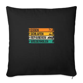 Master Roofer Roofer - Sofa pillowcase 17,3'' x 17,3'' (45 x 45 cm) - black - Front