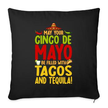 Viva Mexico Cinco De Mayo Party 5 De Mayo Geschenk - Sofakissenbezug 45 x 45 cm - Schwarz - Vorne