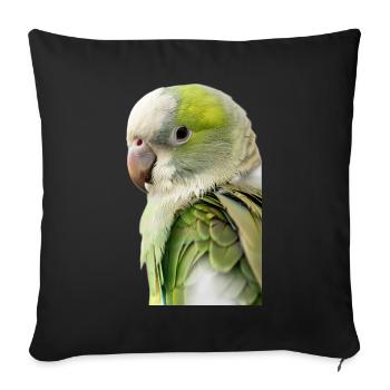 Conure veuve - Housse de coussin décorative 45 x 45 cm - noir - Devant