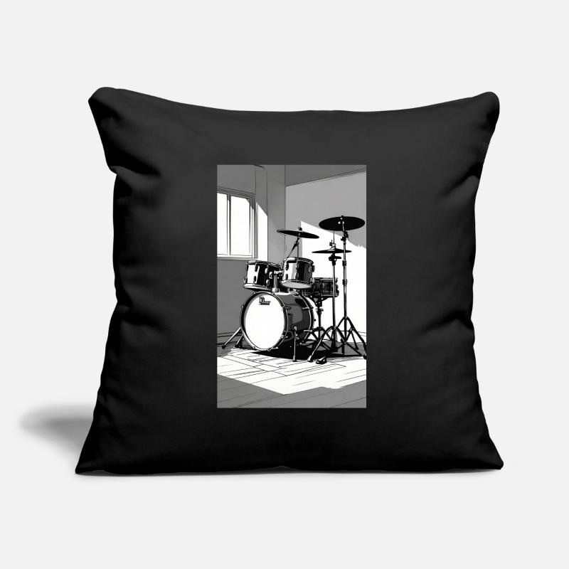 Percussion Housse de coussin décorative 45 x 45 cm