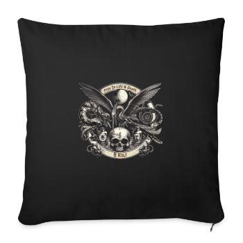Free - Sofa pillowcase 17,3'' x 17,3'' (45 x 45 cm) - black - Front