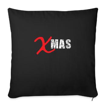 XMAS Noël Cool Design - Housse de coussin décorative 45 x 45 cm - noir - Devant