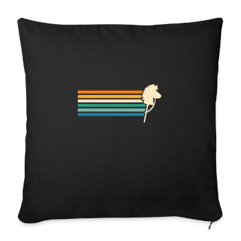 Hobby Horse Hobby Horsing - Sofa pillowcase 17,3'' x 17,3'' (45 x 45 cm) - black - Front