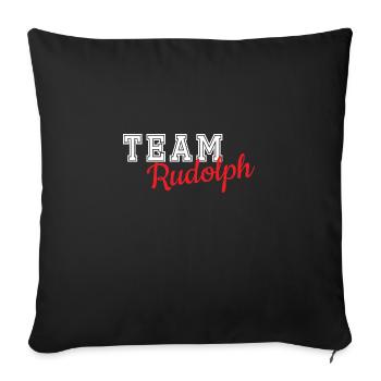 Team Rudolph - Sofa pillowcase 17,3'' x 17,3'' (45 x 45 cm) - black - Front