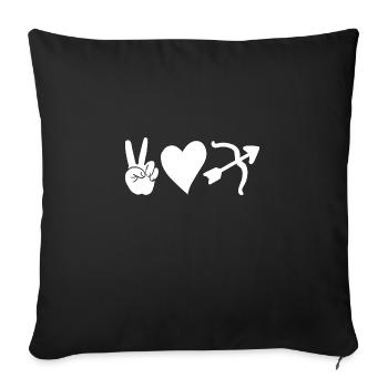 Archer Tir à l’arc - Housse de coussin décorative 45 x 45 cm - noir - Devant