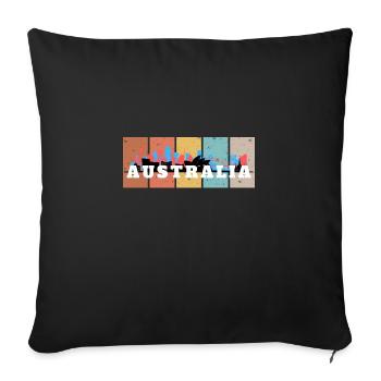 Ville de Sidney - Housse de coussin décorative 45 x 45 cm - noir - Devant
