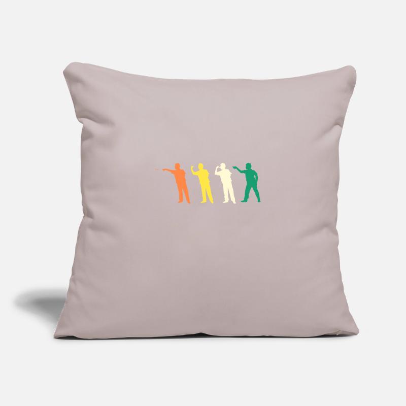 Joueur de fléchettes Evolution Fléchettes Housse de coussin décorative 45 x 45 cm
