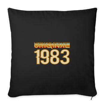 Original 1983 Retro édition limitée - Housse de coussin décorative 45 x 45 cm - noir - Devant