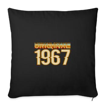 1967 Vintage Original Édition Limitée - Housse de coussin décorative 45 x 45 cm - noir - Devant