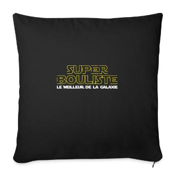 Super bouliste - Housse de coussin décorative 45 x 45 cm - noir - Devant